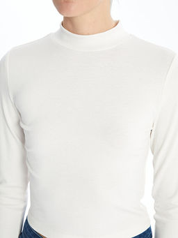 Dik Yaka D?z Uzun Kollu Kad?n Body - Waikiki фото 3