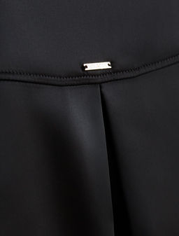 Блузка с короткими рукавами из плотного струящегося сатина - Vilatte фото 4