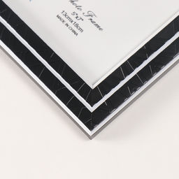 Фоторамка для фото 13×18 см «Двойное сечение», пластик, чёрная, 20.9×15.8×1 см