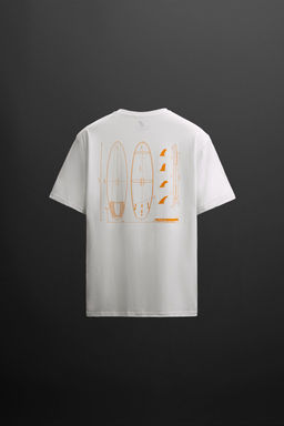 SURF BOARD PRINT T-SHIRT - Zara фото 2
