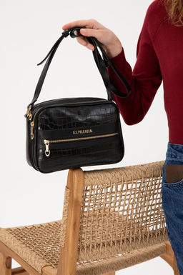 Женская черная сумка через плечо Неожиданная скидка в корзине - U.s. polo assn фото 2