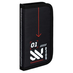 Пенал школьный Феникс+, арт.68890/ 24 ТЕХНО (без наполнения, 10x20x2,5 см, полиэстер, молния, сублимационная печать, ПЭТ-пакет).