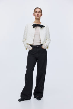 Chaqueta de lentejuelas con lazada - H&m фото 3