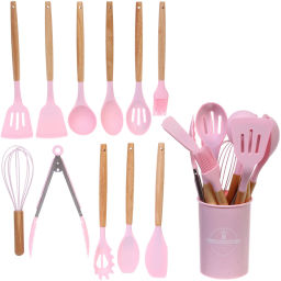 Набор кухонных принадлежностей 12шт "Felicita" розовый