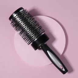 Брашинг для волос, продуваемый, d=55/70 мм, 24 см, чёрный