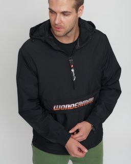 Куртка-анорак спортивная мужская черного цвета 88620Ch - Wonderrman фото 8