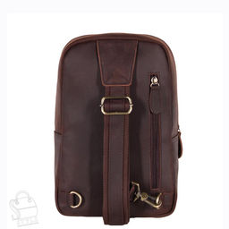 Рюкзак мужской кожаный 35801Z d.brown Zinimsk  в Новосибирске