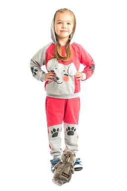 Костюм детский малинамеланж собака