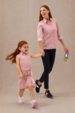 U. S. Polo Assn Розовое тканое платье без рукавов для девочки - U.s. polo assn фото 4