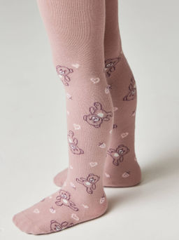 БРЕСТСКИЕ КОЛГОТКИ ДЕТСКИЕ 3280 KIDS (рисунок) СЕРО-РОЗОВЫЙ - Conte elegant фото 2