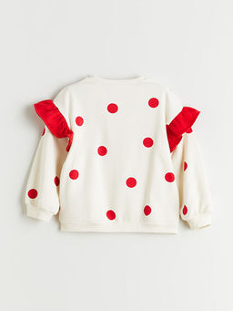 Kal?n Minnie Mouse Bask?l? K?z ?ocuk Sweatshirt