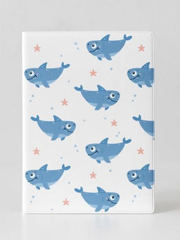 ОБЛОЖКА ДЛЯ ПАСПОРТА Funny Shark, плотность 600 мкм