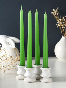 Набор: свечи ароматические конические 2.2×24 см, 4 шт., 50 г, 8 ч, жасмин