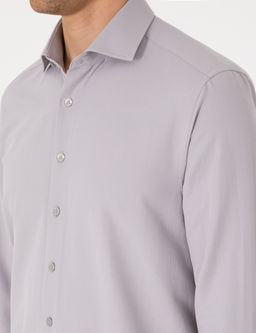 Gri Slim Fit Uzun Kollu Arm_rl_ G_mlek