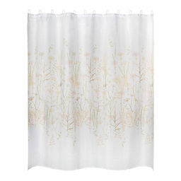 Штора для ванной 180*180 см. полиэстр SC-PE-58 Укропы бежевые арт. 109005