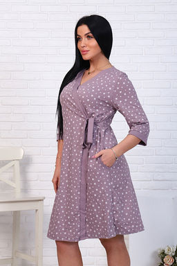 Халат для беременных и кормящих мам, звезды, кофе (10201-9)