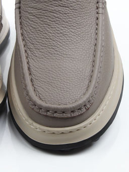 05-2302 GRAY/BEIGE Туфли мужские (натуральная кожа)