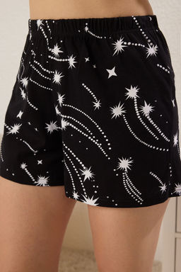 Trendyolmilla Pembe %100 Pamuklu Eglence Desenli Sortlu Orme Pijama Tak?m? THMSS25PT00393 фото 7