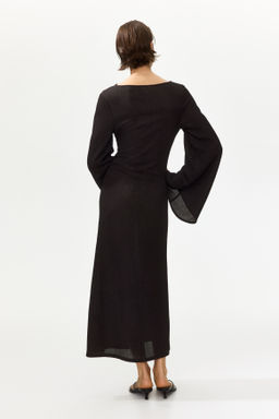 Vestido de punto con mangas trompeta - H&m фото 4