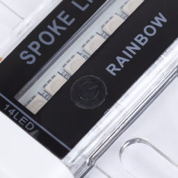 Фонарь подсветка для колес COMIRON A02 корпус: пластик; свет 14 RGB LED; аккум USB; влагозащита IPX5; 30 рисунков. /уп 100/ - Галеонтрейд фото 5