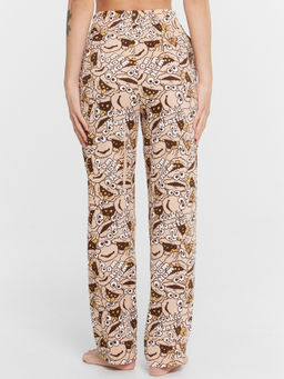 Пижама женская бежевая с принтом monsters cookies бежевый +персонажи на бежевом 592511 - Mark formelle фото 4