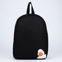 Рюкзак текстильный Утка, 38х14х27 см, цвет чёрный - Nazamok фото 4