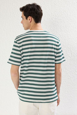 TRENDYOL MAN Cok Renkli Regular/Normal Kesim Dokulu T-Shirt TMNSS25TS00041 - Trendyolmilla фото 3