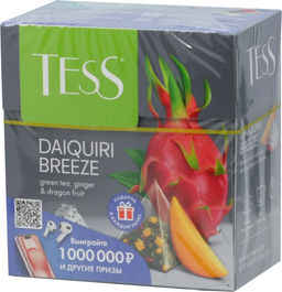 TESS. Pyramids Collection. DAIQUIRI BREEZE (зеленый) карт.упаковка, 20 пирамидки