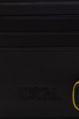 Картхолдер U.S. Polo Assn черный из кожи