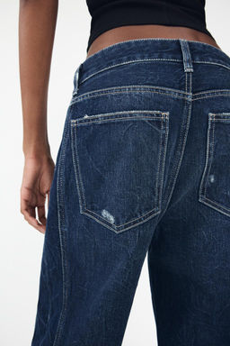 RELAXED BALLOON MID-WAIST TRF JEANS - Zara фото 7