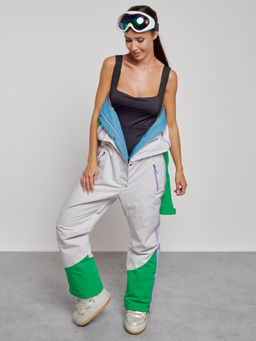 Горнолыжный комбинезон женский зимний зеленого цвета 2326Z - Mtforce фото 23