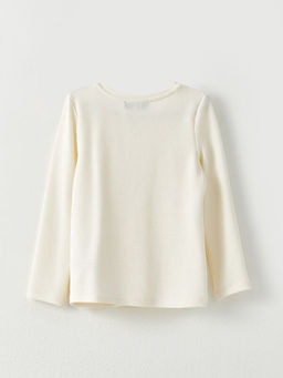 Bisiklet Yaka Basic Uzun Kollu K?z ?ocuk Ti??rt - Waikiki фото 2