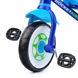 Велосипед трехколесный Rocket, колеса EVA 9"/7", цвет синий