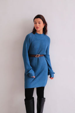 Martichelli Платье вязаное в цвете морской волны  фото 6