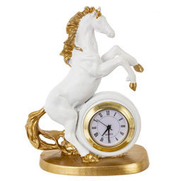 Фигурка декоративная "Лошадь" с часами (LR41x1), L8,5 W5 H12 см