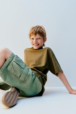 LOOSE FIT KARGO BERMUDA - Zara фото 6