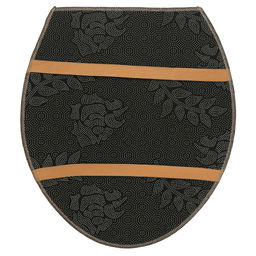 Лес Комплект ковриков для ванной и туалета 50х80см; 50х40см + коврик для унитазной крышки 44х40см, безворсовый, антискользящее основание, оверложенный край, полиэстер (Китай) - Домашняя Мода фото 8