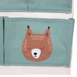 Цена за 2 шт. Карман настенный подвесной "ФРАТТИ БУМ", принт белочка, семь секций, 35*50см (лейбл Селфи)