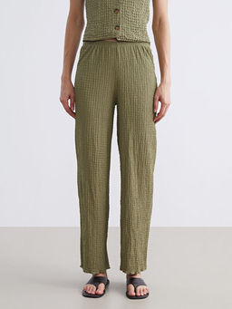 Beli Lastikli Dokulu Kad?n Pantolon