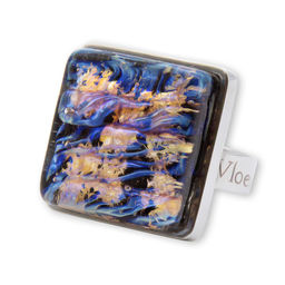 Кольцо из муранского стекла GOLDEN NIGHT KO4028