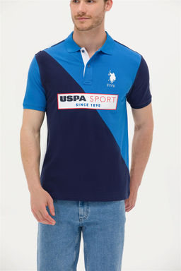 U. S. Polo Assn Мужская темно-синяя футболка с воротником-поло - U.s. polo assn фото 13