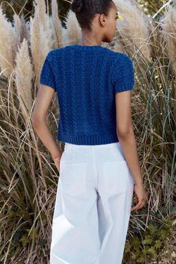 SHORT SLEEVE KNIT CARDIGAN - Zara фото 5