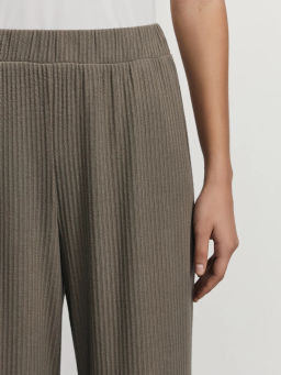 Трикотажные брюки в рубчик / Zarina  фото 5