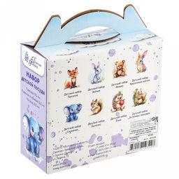 Набор посуды фарфоровый "Мишутка" 3 предмета: тарелка мелкая д175мм гладкий край, салатник д360мм, кружка 210мл, форма "Глория", подарочная упаковка (Россия)