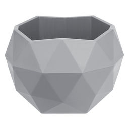 Кашпо Топаз (0,45л.) Цв. Серый жемчуг (Арт. КШ-9641) - Вмс фото 2