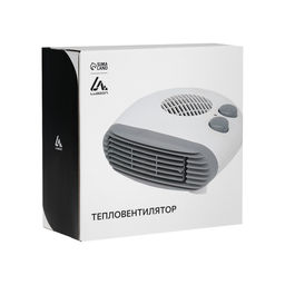 Тепловентилятор Luazon LTO-06, напольный, спиральный, 2000 Вт, 20 м², 2 режима, белый