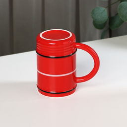 Кружка керамическая Lover Fire, 480 мл, цвет красный