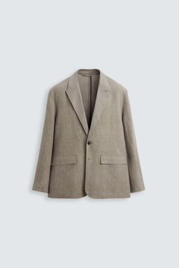 WASHED 100% LINEN SUIT BLAZER - Zara фото 8