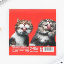 Цена за 20 шт. Блокнот 10х10, 16 листов МИКС Животные - Artfox фото 16