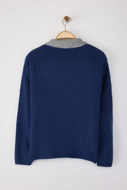 Indigo Yumusak Dokulu Genis Kal?p Triko Kazak TWOAW26KZ00062 - Trendyolmilla фото 6